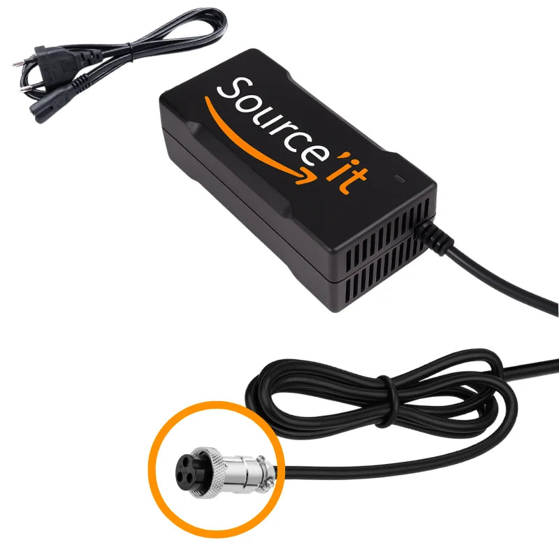 Chargeur Dualtron Victor, Victor Luxury et Victor Luxury Limited 60V-67,2V 2A GX16-3 - Source'IT