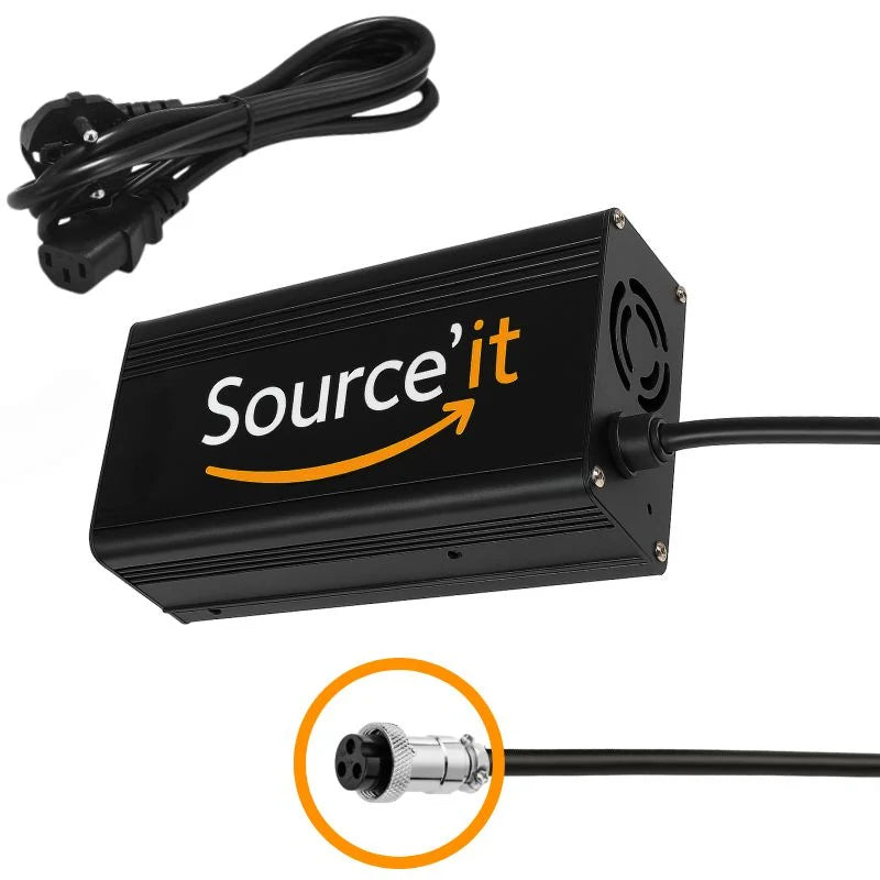 Chargeur Rapide Dualtron Victor, Victor Luxury et Victor Luxury Limited 60V-67,2V 5A GX16-3 - Source'IT