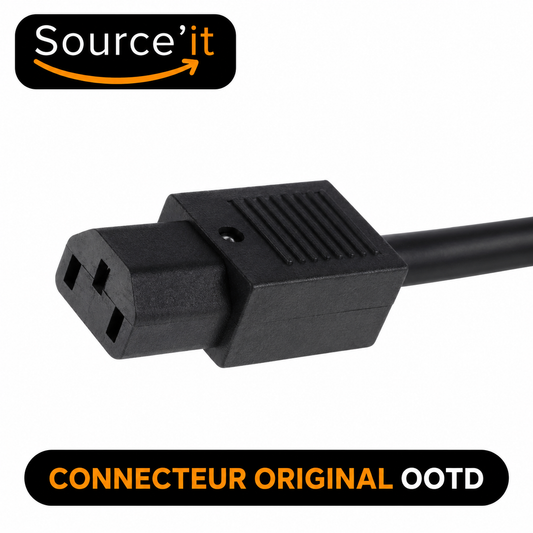 Connecteur original OOTD pour chargeur de trottinette électrique T10 – Source’IT