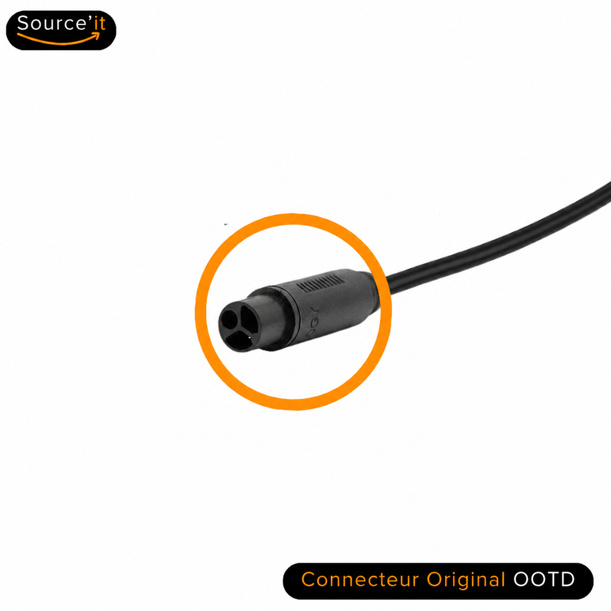 Connecteur original OOTD pour chargeur S10 48V-54,6V 4A - Source'IT