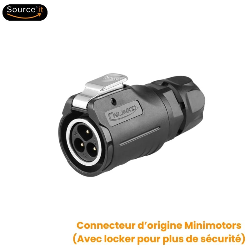 Connecteur de Chargeur Ultra Rapide Teverun 7260R 72V-84V 10A LP16 - Source'IT