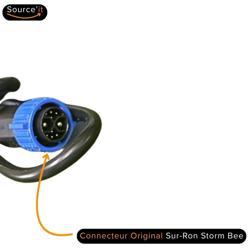 Connecteur de chargeur original de Sur-Ron Storm Bee - Source'IT