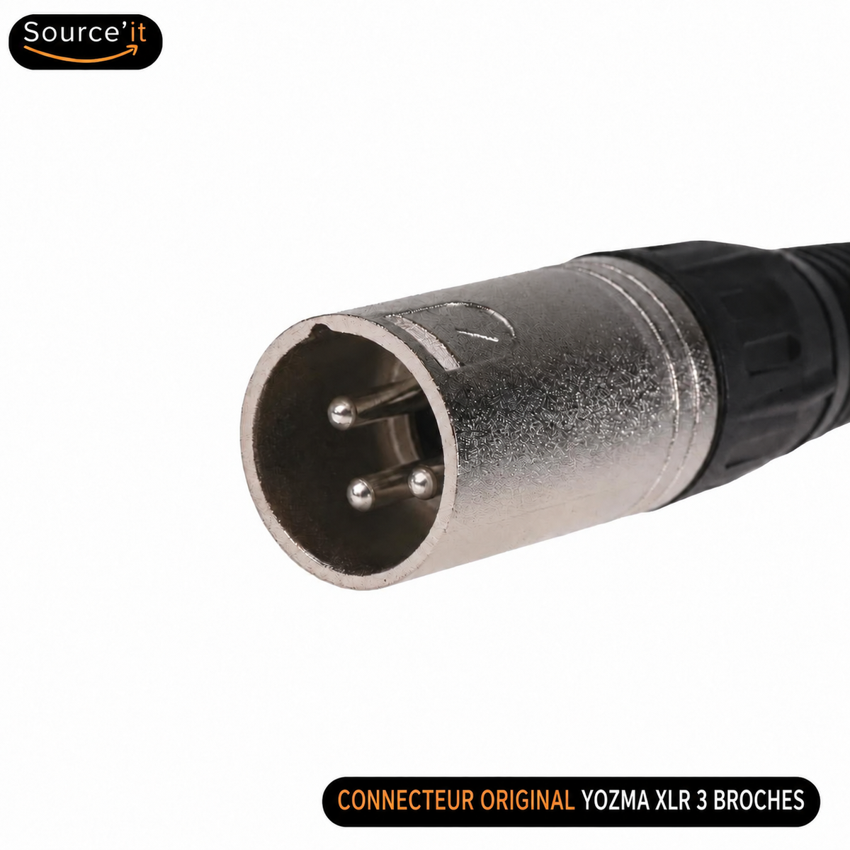 Connecteur original Yozma XLR 3 broches pour Chargeur Moto Électrique Yozma IN10 Pro 60V-67,2V 2A XLR 3 Broches