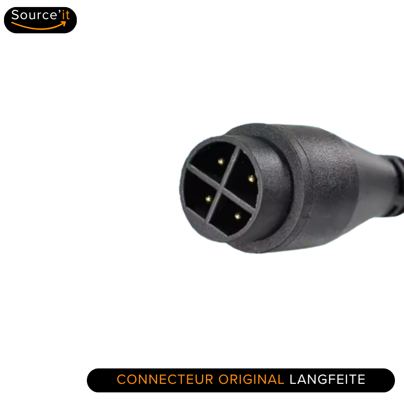 Connecteur original LANGFEITE à quatre contacts - Source'IT