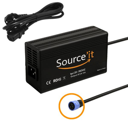 Chargeur Talaria Sting 60V-67,2V 10A avec connecteur d'origine – Source’it
