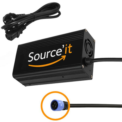 Chargeur Pocket Talaria Sting 60V 5A compact et léger avec connecteur bleu d'origine – Source’it