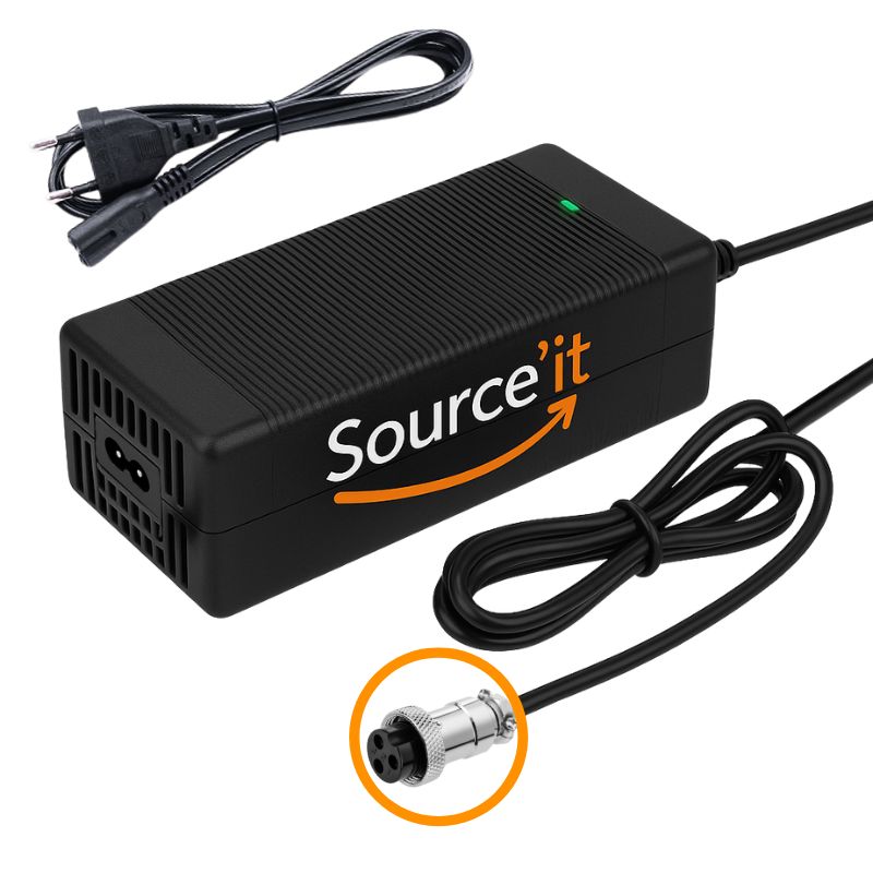 Chargeur Trottinette Électrique BOYUEDA Q7 Pro 52V-58,8V 2A GX16-3 - Source'IT