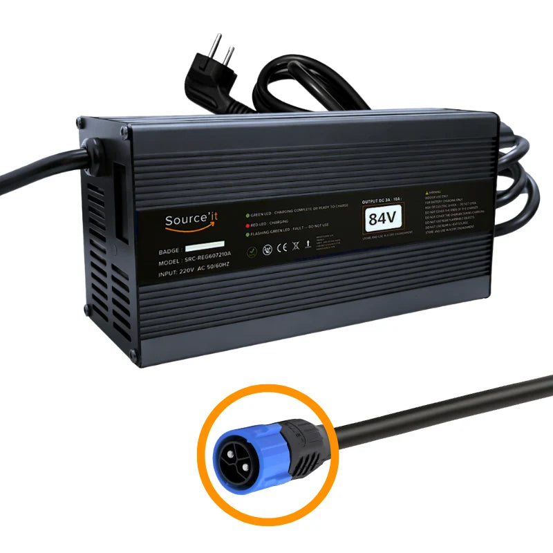 Chargeur Arctic Leopard XE PRO S 72V-84V 10A (Batterie d'origine) - Source'IT