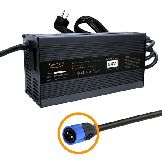 Chargeur Arctic Leopard XF 74V (72V)-84V 10A (Batterie d'origine) - Source'IT