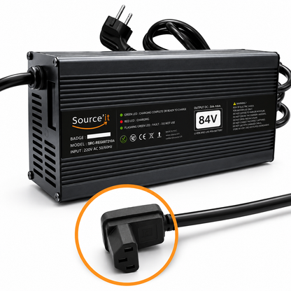 Chargeur Externe Moto électrique Horwin CR6 72V-84V 10A - Source'IT