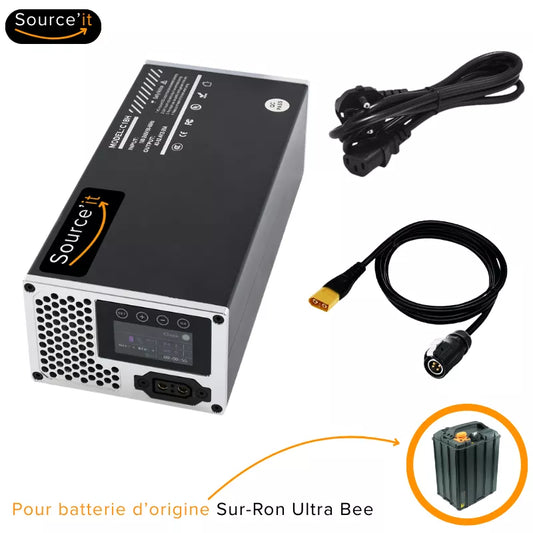 Chargeur RAPIDE 72V 20A Sur-Ron Ultra bee pour Batterie d'origine - Source'IT