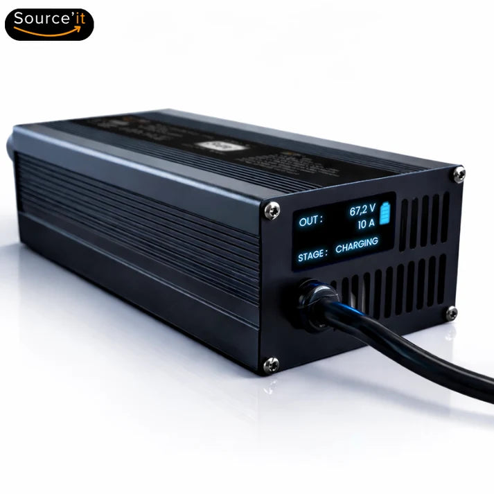 Chargeur Réglable Ultra Rapide Nami Blast 60V-67,2V 10A - Source'IT