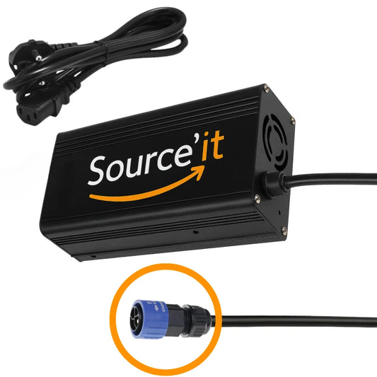 Chargeur Rapide Scooter Électrique Eurocka SlidE 60V-67,2V 5A - Source'IT