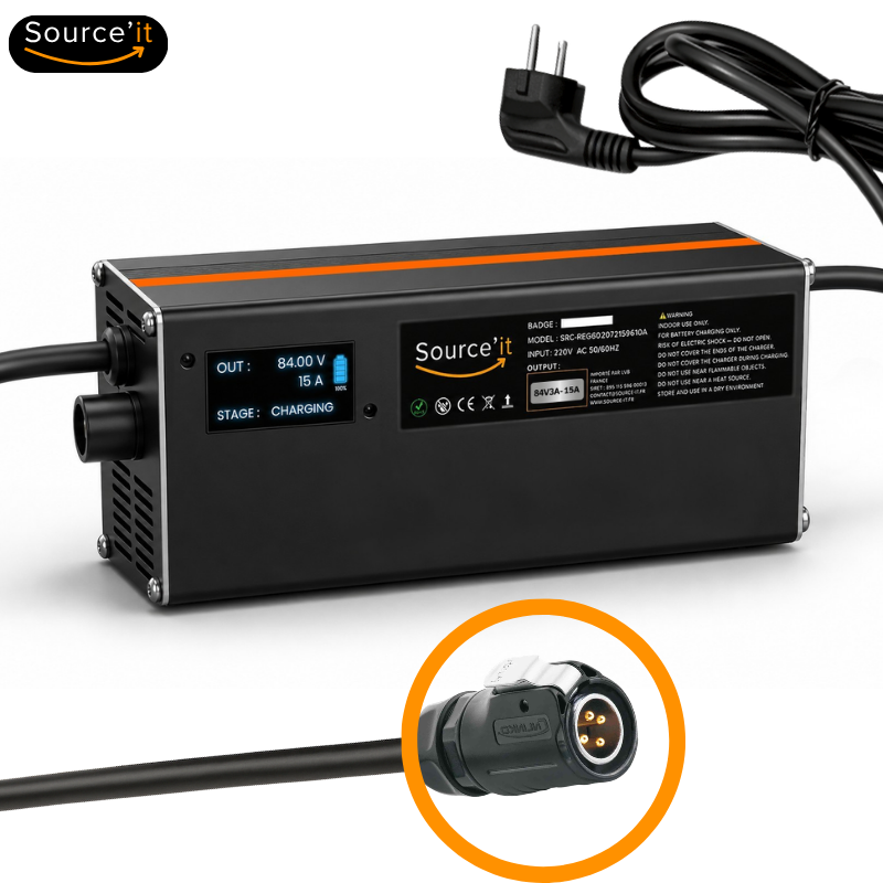 Chargeur réglable Rapide Sur-Ron Ultra Bee 72V-84V 15A (Batterie d'origine) - Source'IT