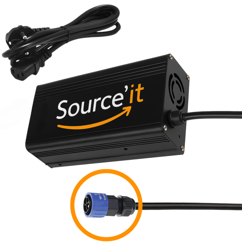 Chargeur Scooter électrique DOOHAN iTank 50 / Goodyear ego2 60V-67,2V 5A - Source'IT