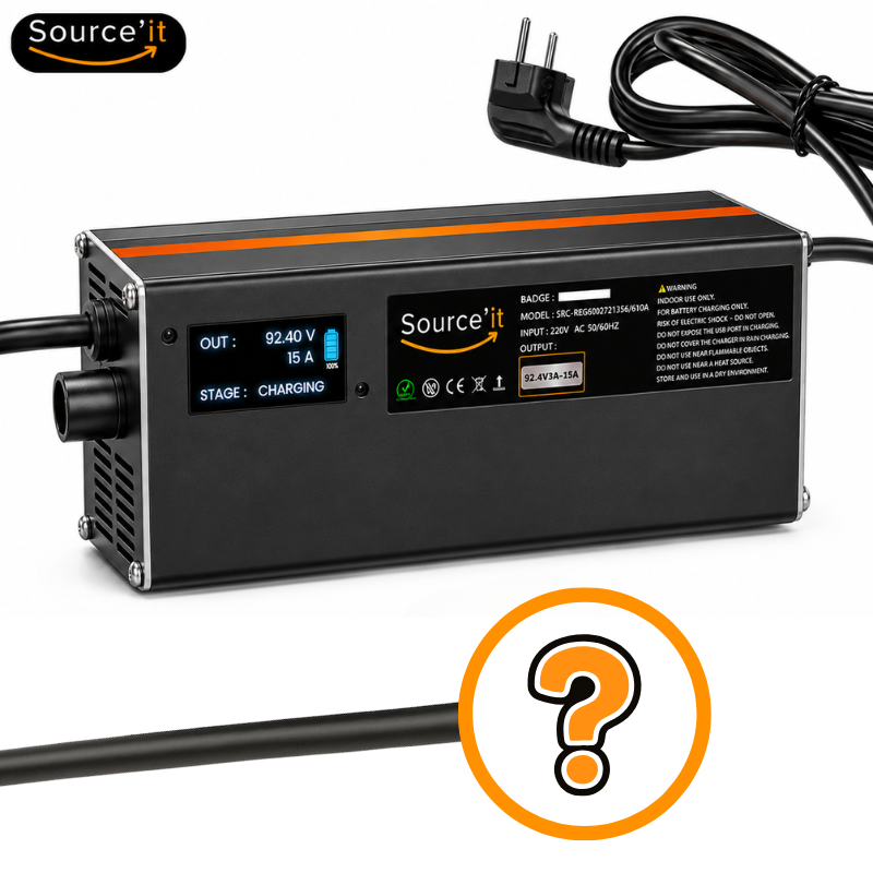Chargeur Sur-Ron 80V-92,4V 15A (Batterie Custom 80V) - Source'IT