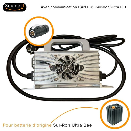 Chargeur Sur-Ron Ultra bee 85V 12A pour batterie d'origine - Source'IT