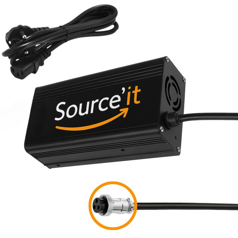 Chargeur Ultra Rapide Trottinette Électrique Kamikaze K1 Max 52V-58,8V 5A – Connecteur Kamikaze GX16-3 – Source’IT