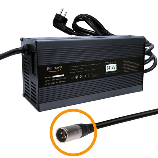 Chargeur Ultra Rapide Réglable CRZ IRON R 6000W 60V-67,2V 10A - Source'IT