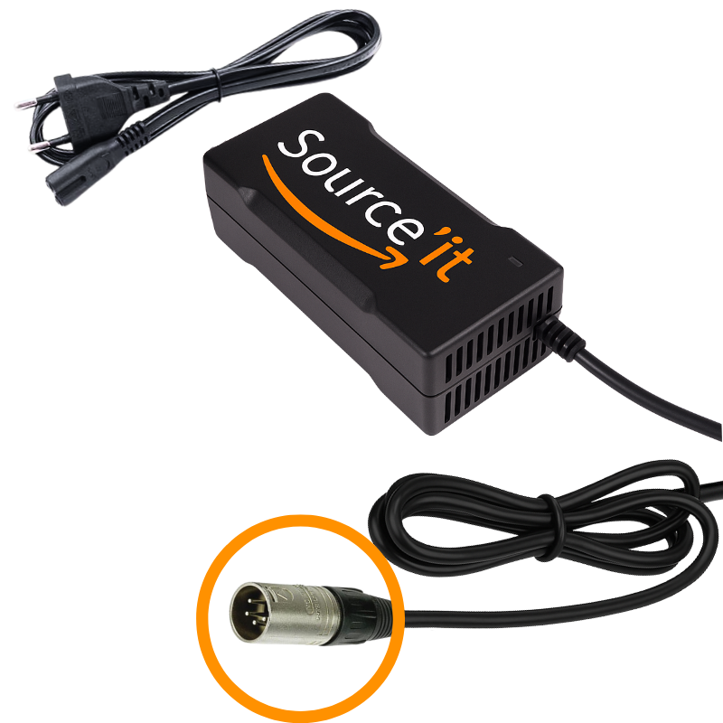 Chargeur Vélo électrique Stromer 36V-42V 2A XLR-4 - Source'IT