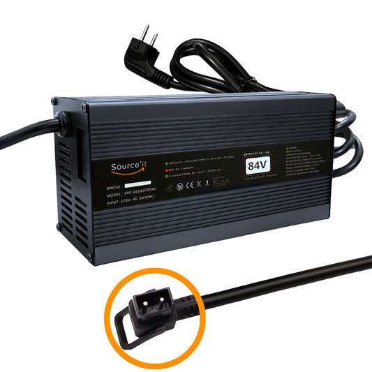 Chargeur réglable Rapide Scooter électrique Rider 3000 72V-84V 10A - Source'IT