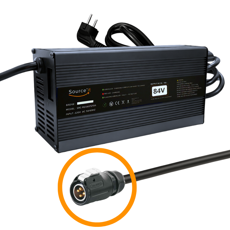 Chargeur réglable Sur-Ron Ultra bee 72V-84V 10A (Batterie d'origine) - Source'IT