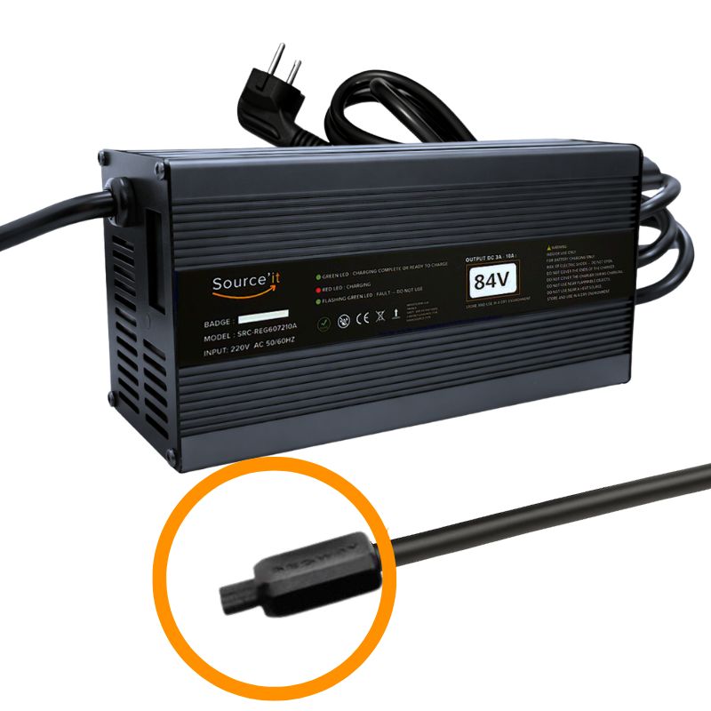 Chargeur réglable Ultra Rapide Ninebot Segway GT3 PRO 72V-84V 10A - Source'IT