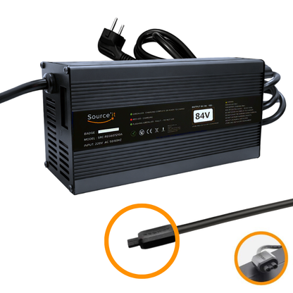 Chargeur réglable Ultra Rapide Ninebot Segway GT3 PRO 72V-84V 10A - Source'IT