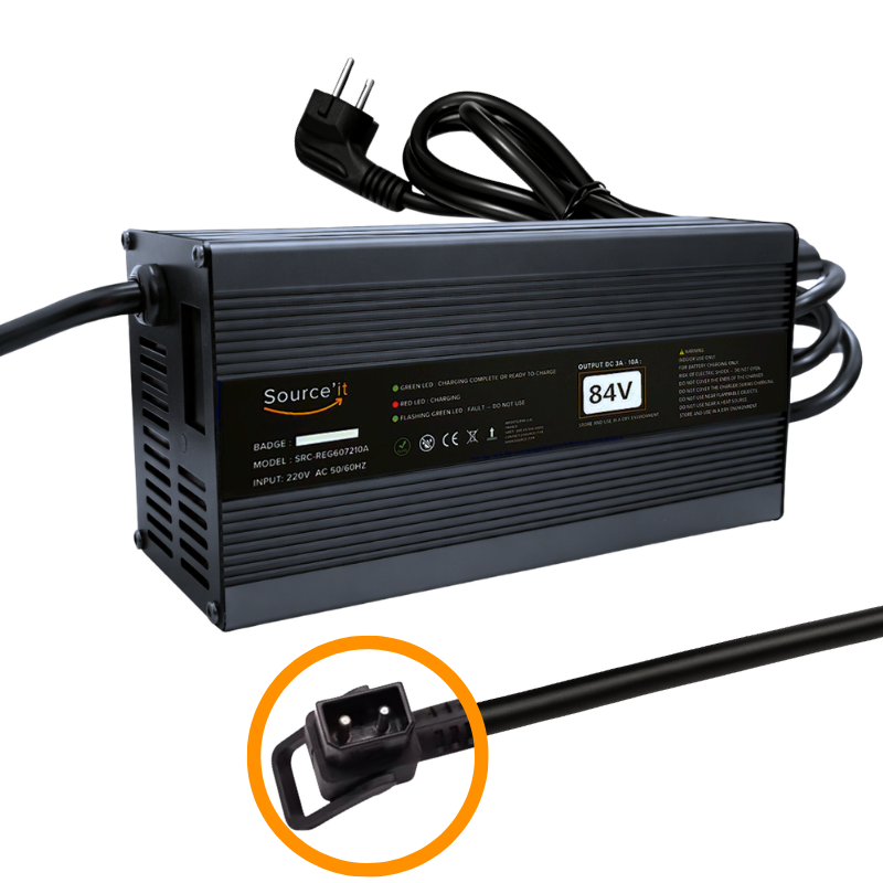 Chargeur rapide Scooter électrique Youbee Heritage 125 72V-84V 10A - Source'IT
