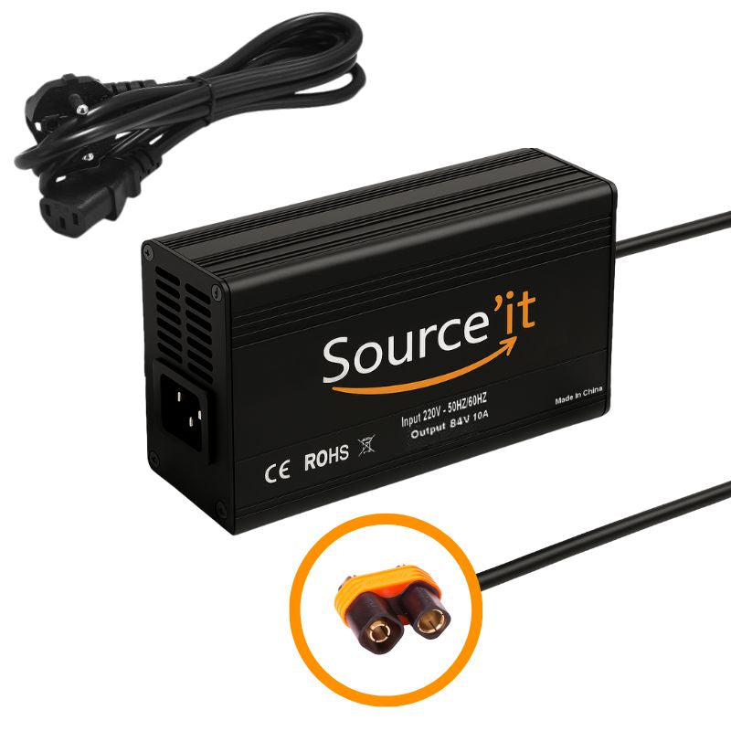 Chargeurs pour batterie custom 72V-84V 10A Sur-Ron Light bee Supra - Source'IT