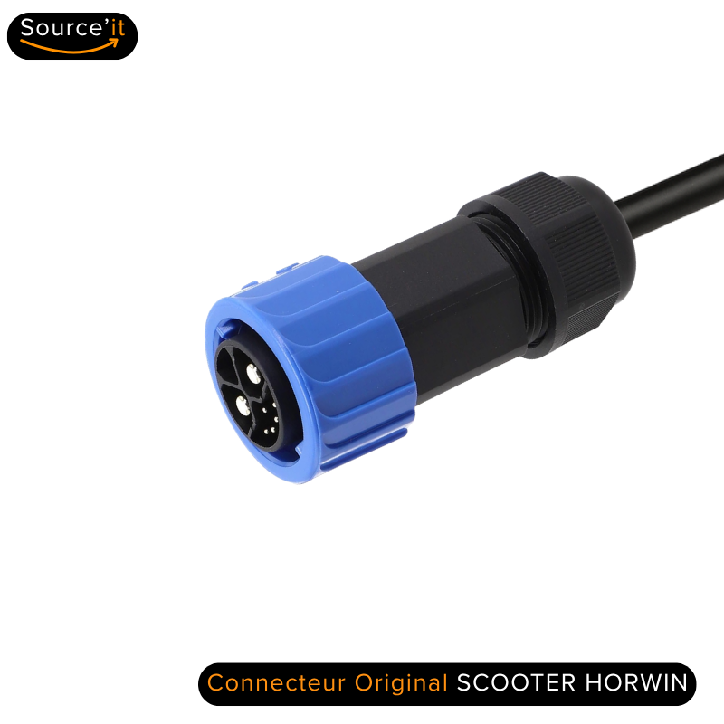 Connecteur de Chargeur réglable Scooter électrique Horwin EK1 et EK3 72V-84V 10A - Source'IT