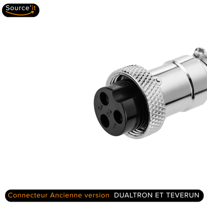 Connecteur Ancienne version de Chargeur ULTRA RAPIDE Dualtron Achilleus 60V - 67,2V 10A GX16-3 - Source'IT
