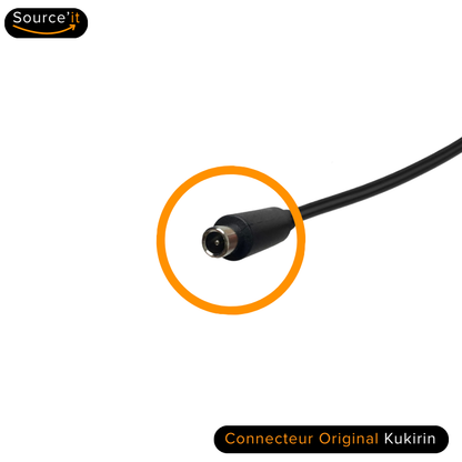Connecteur de Chargeur Rapide Kukirin G2 Pro 48V - 54,6V 4A 1 broches - Source'IT