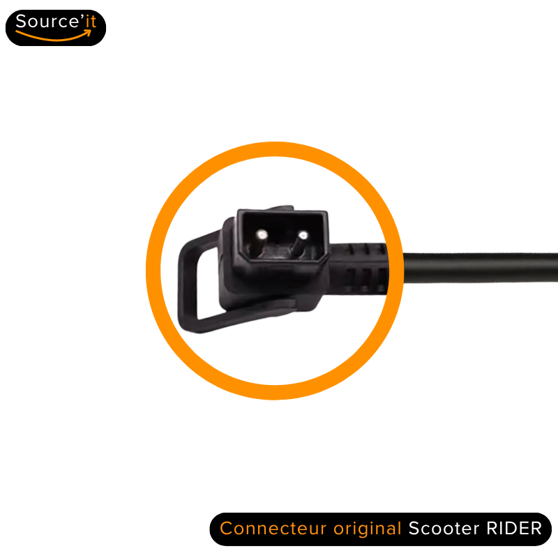 Connecteur de Chargeur Rapide Scooter électrique Rider 5000 72V-84V 10A - Source'IT