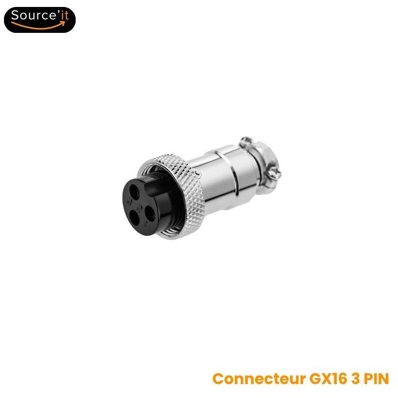 Connecteur de Connecteur de Chargeur Rapide Dualtron Mini 52V-58,8V 5A GX16 3pin - Source-IT