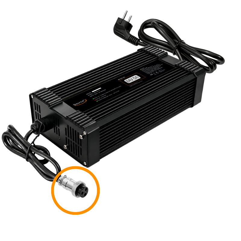 Chargeur Rapide Trottinette Électrique BOYUEDA M2 72V-84V 5A GX16-3 - Source'IT