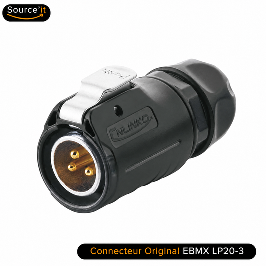Connecteur original EBMX LP20-3 pour chargeur Sur-Ron Light Bee