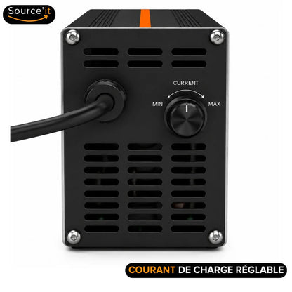 Chargeur pour batterie custom EBMX 72V-84V 15A rapide réglable – Sur-Ron Light Bee – détail du chargeur 1