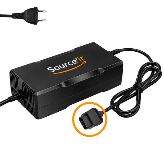 Chargeur Rapide NIU KQi3 Max 48V–54,6V (53,5V) 4A – boîtier et connecteur original NIU - Source'IT