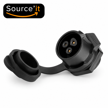 Port de charge LP16 Dualtron X2 UP - prise avec capuchon ouvert - Source'IT
