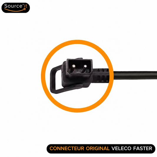 Connecteur original adapté au VELECO Faster lithium